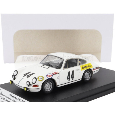 TROFEU PORSCHE 911T COUPE TEAM C.LAURENT (night version) N 44 24h LE MANS 1969 CLAUDE LAURENT - JACQUES MARCHE - WHITE 1/43
