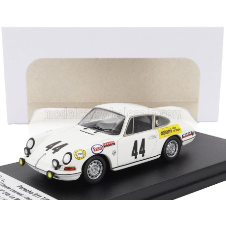 TROFEU PORSCHE 911T COUPE TEAM C.LAURENT (night version) N 44 24h LE MANS 1969 CLAUDE LAURENT - JACQUES MARCHE - WHITE 1/43
