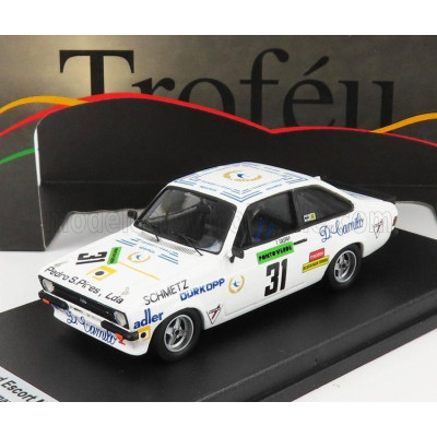 TROFEU FORD ENGLAND ESCORT MKII RS 2000 N 31 2nd RALLY VILA DO CONDE 1981 F.GASPAR - WHITE 1/43