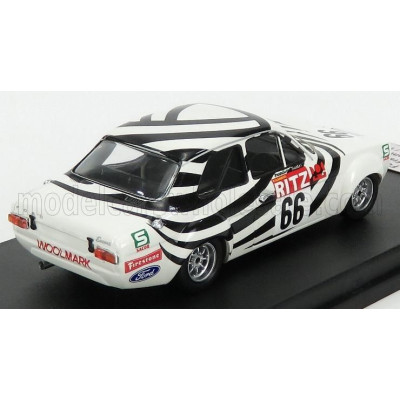TROFEU FORD ENGLAND ESCORT MKI N 66 WINNER MONTES CLAROS 1971 FRANCISCO SANTOS - WHITE BLACK 1/43