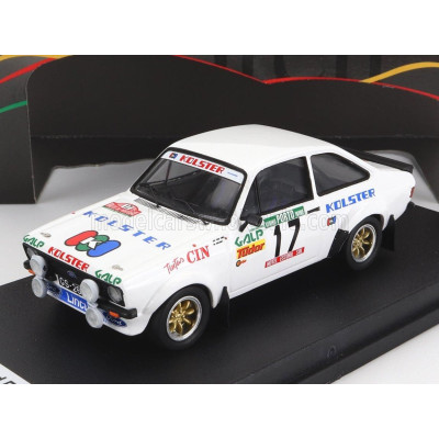 TROFEU FORD ENGLAND ESCORT MKII (night version) N 17 RALLY PORTUGAL 1983 J.P.BORGES - R.BEVILACQUA - WHITE 1/43