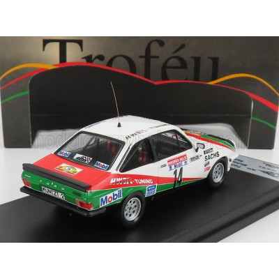 TROFEU FORD ENGLAND ESCORT MKII RS 2000 N 14 RALLY HUNSRUCK 1984 M.WERNER - M.FELTZ - WHITE RED GREEN 1/43