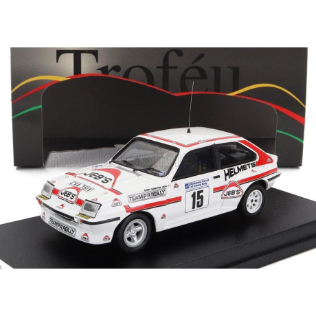 TROFEU VAUXHALL CHEVETTE HSR N 15 CIRCUIT OF IRELAND 1983 B.FAGAN - K.JOHNSTON - WHITE RED 1/43