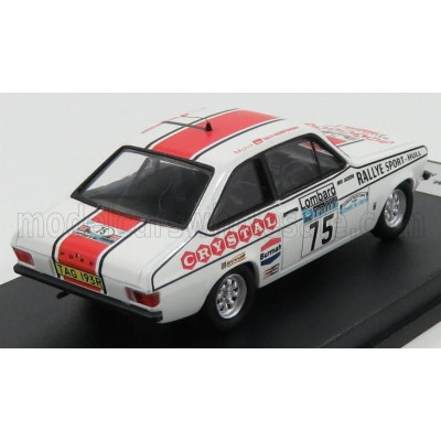 TROFEU FORD ENGLAND ESCORT MKII N 75 RAC RALLY 1977 M.JACKSON - S.HOWARD - WHITE RED 1/43