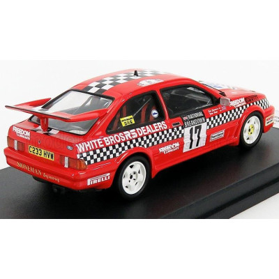 TROFEU FORD ENGLAND SIERRA COSWORTH RS N 17 RALLY NATIONAL BREAKDOWN 1987 R.STONEMAN - P.DAVIS - RED BLACK 1/43