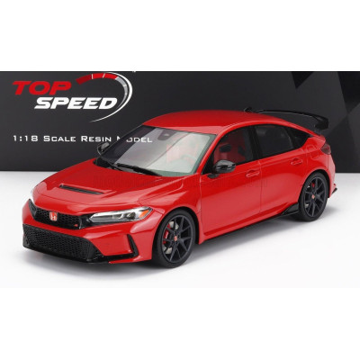 TRUESCALE HONDA CIVIC TYPE-R LHD 2023 - RED 1/18