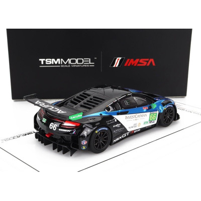 TRUESCALE ACURA NSX GT3 EVO22 3.5L TURBO V6 TEAM GRADIENT RACING N 66 24h DAYTONA 2022 K.SIMPSON - T.BECHTOLSHEIMER - BLACK WHIT
