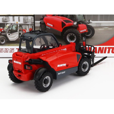 UNIVERSAL HOBBIES MANITOU MT625T COMFORT TELESCOPIC TRACTOR - ELEVATORE - RED SILVER 1/32