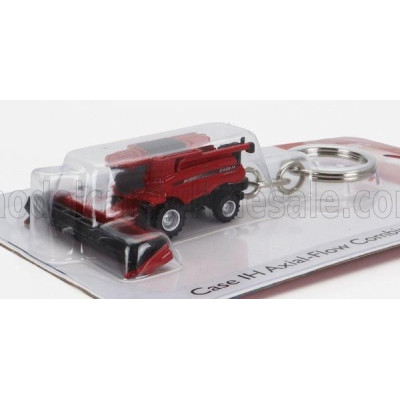 UNIVERSAL HOBBIES CASE-IH PORTACHIAVI - KEYRING 9240 AXIAL FLOW MIETITREBBIA HARVESTER 2010 - RED BLACK 1/87