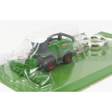 UNIVERSAL HOBBIES FENDT PORTACHIAVI - KEYRING KATANA 65 MIETITREBBIA GOMMATA 2010 - GREEN GREY 1/87
