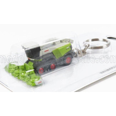 UNIVERSAL HOBBIES CLASS PORTACHIAVI - JAGUAR 960 TREBBIATRICE - HARVESTER 2019 - WHITE GREEN 1/87