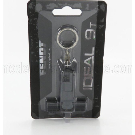 UNIVERSAL HOBBIES FENDT PORTACHIAVI - KEYRING IDEAL 9T MIETITREBBIA - HARVESTER 2020 - CM. 6.0 - GREY BLACK 1/100