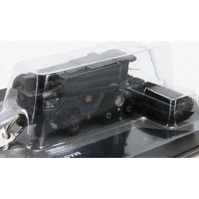 UNIVERSAL HOBBIES MASSEY FERGUSON PORTACHIAVI - KEYRING IDEAL 9T MIETITREBBIA - HARVESTER 2020 - CM. 6.0 - GREY BLACK 1/100