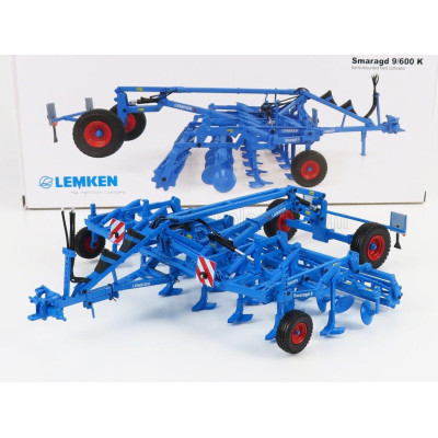 UNIVERSAL HOBBIES LEMKEN SMARAGD 9/600K - SEMI-MOUNTED FIELD CULTIVATOR - BLUE 1/32
