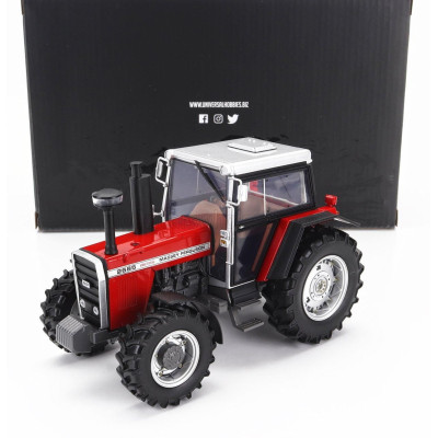 UNIVERSAL HOBBIES MASSEY FERGUSON MF2685 TRACTOR 1986 - RED SILVER 1/32