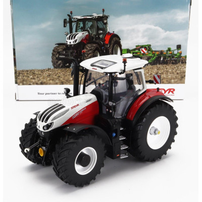 UNIVERSAL HOBBIES STEYR 6280 ABSOLUT CVT TRACTOR 2022 - RED WHITE 1/32