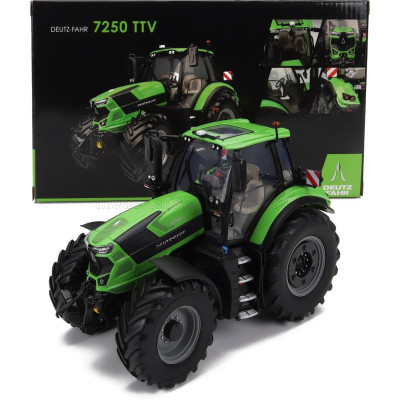 UNIVERSAL HOBBIES DEUTZ-FAHR 7250 TTV TRACTOR 2018 - GREEN BLACK 1/32
