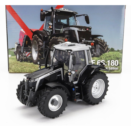 UNIVERSAL HOBBIES MASSEY FERGUSON MF6S.180 TRACTOR BLACK EDITION 2022 - SILVER BLACK 1/32