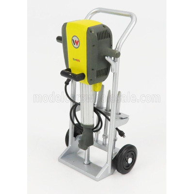 UNIVERSAL HOBBIES ACCESSORIES EH65 MARTELLO PNEUMATICO - NEUSON HAMMER - YELLOW GREY SILVER 1/12