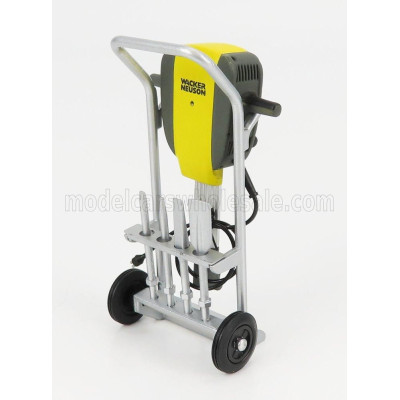 UNIVERSAL HOBBIES ACCESSORIES EH65 MARTELLO PNEUMATICO - NEUSON HAMMER - YELLOW GREY SILVER 1/12