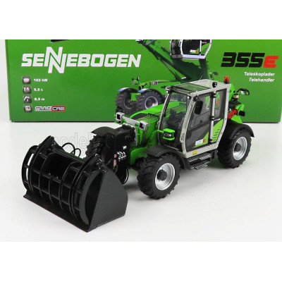 UNIVERSAL HOBBIES SENNEBOGEN 355E TELESCOPIC TRACTOR - ELEVATORE - LIGHT GREEN 1/32
