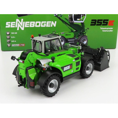 UNIVERSAL HOBBIES SENNEBOGEN 355E TELESCOPIC TRACTOR - ELEVATORE - LIGHT GREEN 1/32