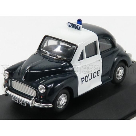 VANGUARDS MORRIS MINOR 1000 POLICE 1963 - DARK BLUE WHITE 1/43