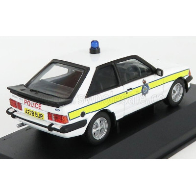 VANGUARDS FORD ENGLAND ESCORT MKIII XR3i POLICE 1990 - WHITE YELLOW 1/43