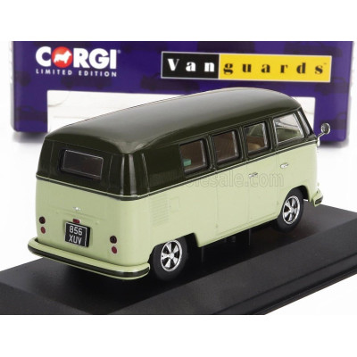 VANGUARDS VOLKSWAGEN T1 MINIBUS CAMPERVAN 1964 - 2 TONE GREEN 1/43