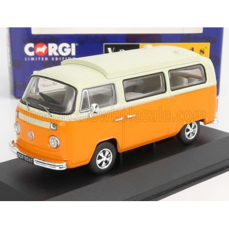VANGUARDS VOLKSWAGEN T1 MINIBUS CAMPER 1962 - YELLOW WHITE 1/43