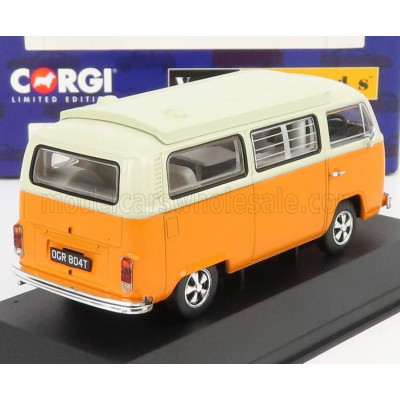 VANGUARDS VOLKSWAGEN T1 MINIBUS CAMPER 1962 - YELLOW WHITE 1/43