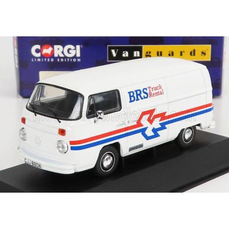 VANGUARDS VOLKSWAGEN T2 PANEL VANBRS TRUCK RENTAL 1965 - WHITE 1/43