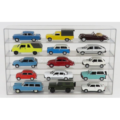 VETRINA DISPLAY BOX ACCESSORIES ESPOSITORE APERTO - FOR AUTO 1/43 1/64 - CARS NOT INCLUDED - Lungh.LENGHT cm 36.8 X Largh.WIDTH