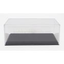VETRINA DISPLAY BOX VETRINA DISPLAY BOX BOX FOR 1/43 BASE IN PLASTICA NERA - PLASTIC BASE BLACK - Lungh.LENGTH cm 18.0 X Largh.W