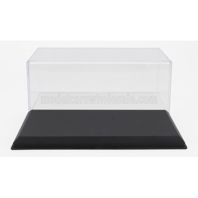 VETRINA DISPLAY BOX VETRINA DISPLAY BOX BOX FOR 1/43 BASE IN PLASTICA NERA - PLASTIC BASE BLACK - Lungh.LENGTH cm 18.0 X Largh.W