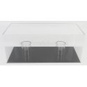 VETRINA DISPLAY BOX VETRINA DISPLAY BOX FOR 2X 1/2 HELMET - BASE NERA - BLACK BASE - Lungh.LENGHT cm 44.0 X Largh.WIDTH cm 20.0
