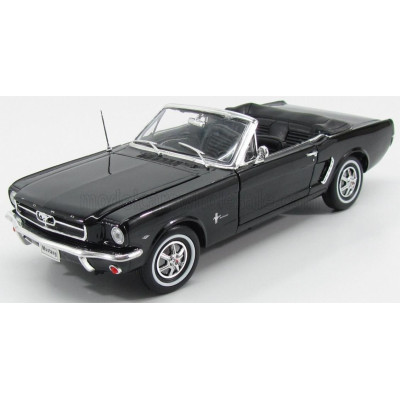 WELLY FORD USA MUSTANG CABRIOLET 1964 - BLACK 1/18
