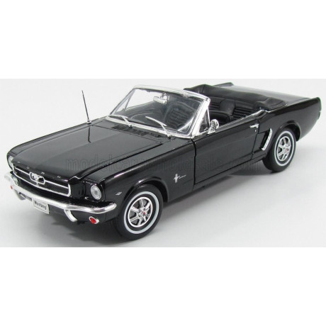 WELLY FORD USA MUSTANG CABRIOLET 1964 - BLACK 1/18