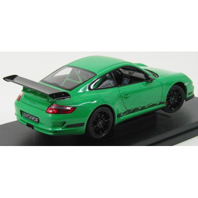WELLY PORSCHE 911 997 GT3RS 2010 - GREEN BLACK 1/18
