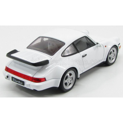 WELLY PORSCHE 911 964 TURBO 1990 - WHITE 1/18