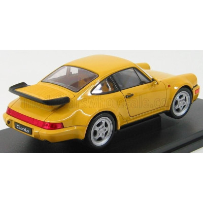 WELLY PORSCHE 911 964 TURBO 1990 - YELLOW 1/18