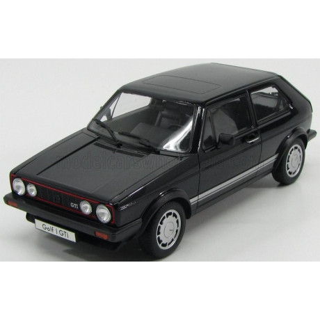 WELLY VOLKSWAGEN GOLF I GTI PIRELLI 2-DOOR 1983 - BLACK 1/18