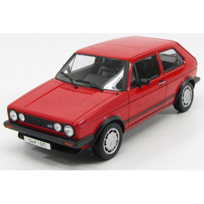 WELLY VOLKSWAGEN GOLF I GTI PIRELLI 2-DOOR 1983 - RED 1/18