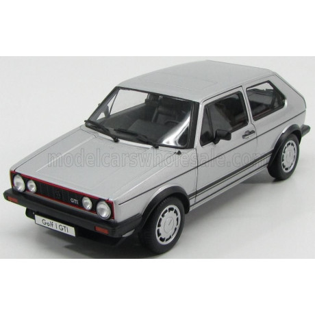 WELLY VOLKSWAGEN GOLF I GTI PIRELLI 2-DOOR 1983 - SILVER 1/18