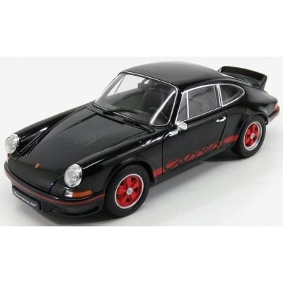 WELLY PORSCHE 911 CARRERA RS 2.7 COUPE 1973 - BLACK RED 1/18