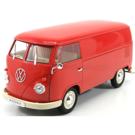 WELLY VOLKSWAGEN T1 VAN 1963 - RED 1/18