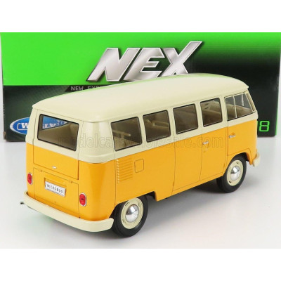 WELLY VOLKSWAGEN T1 MINIBUS 1963 - WHITE OCHRE 1/18