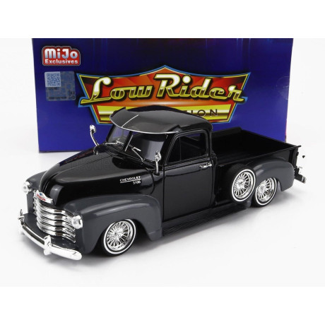 WELLY CHEVROLET 3100 PICK-UP LOW RIDER 1953 - BLACK GREY 1/24
