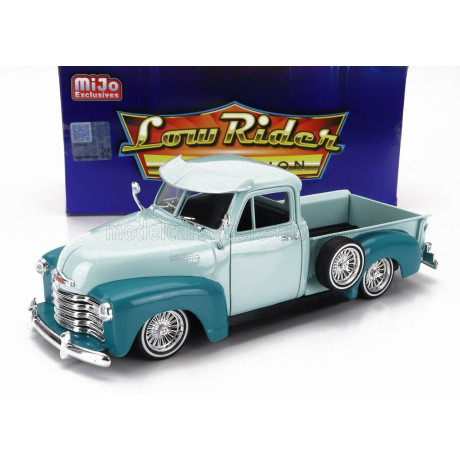 WELLY CHEVROLET 3100 PICK-UP LOW RIDER 1953 - 2 TONE GREEN 1/24