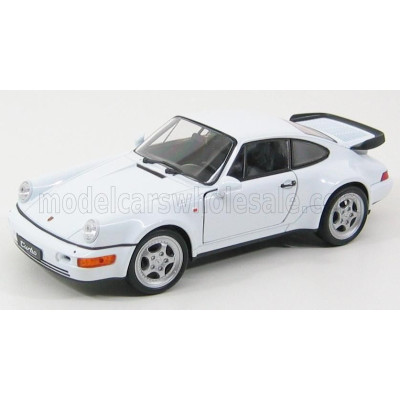 WELLY PORSCHE 911 964 TURBO 1990 - WHITE 1/24